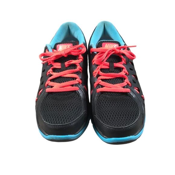 NIKE VTG Dual Fusion Sneaker Women 9.5 Black Pink Mesh Running Jogging Outdoor - Picture 8 of 13